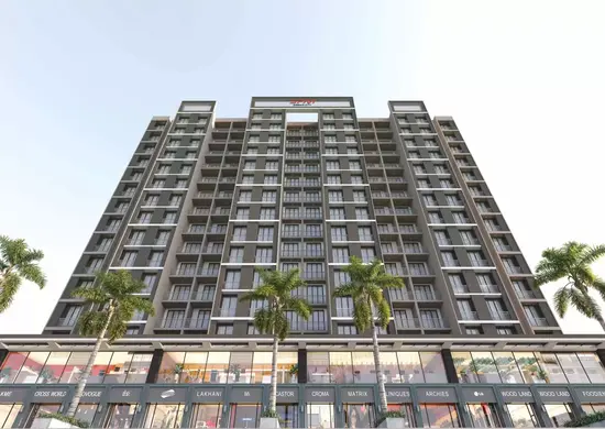 SPM Dream City - Front View, flat in ambernath